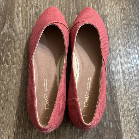 TOMS | EUC Women's Jutti Neat Flat Metallic Ballet Flats Canvas Loafers Shoes, 8 - Picture 4 of 10